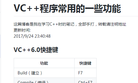VC++程序常用的一些功能